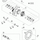 450 XCF CHASSIS Заднее колесо