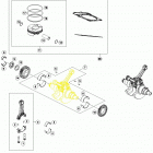 1190 ADV R ENGINE Коленвал и поршень