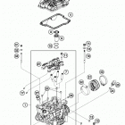 250 XCF ENGINE Головка цилиндра