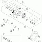 500 EXC CHASSIS Заднее колесо