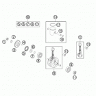 50 SX ENGINE Коленвал и поршень