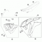 450 XCF CHASSIS Бак,сидение