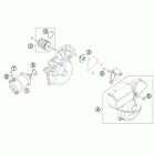 250 XCW ENGINE Электрический стартер