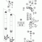 1290 ADV WHITE CHASSIS Передняя вилка