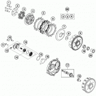 65 SX ENGINE Сцепление