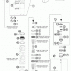 500 XCW CHASSIS Амортизатор в разборе