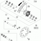 450 SXF CHASSIS Переднее колесо