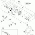 350 XCFW SIXDAYS CHASSIS Заднее колесо