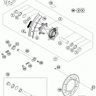 350 XCFW CHASSIS Заднее колесо