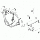 350 XCF CHASSIS Центральная стояночная подножка