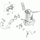 390 DUKE BLACK CHASSIS Глушитель