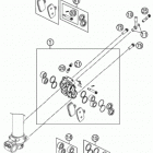 85 SX CHASSIS Передний тормозной суппорт