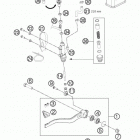 690 DUKE BLACK CHASSIS Тормозной цилиндр задний