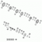 450 SXF FACTORY EDITION ENGINE Трансмиссия 2-контрпривод