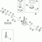 250 SXF FACTORY EDITION ENGINE Коленвал и поршень