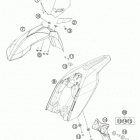 50 SX CHASSIS Обтекатель, крылья