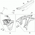 350 XCFW CHASSIS Бак,сидение