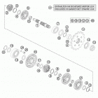 690 DUKE BLACK ENGINE Трансмиссия 2-контрпривод