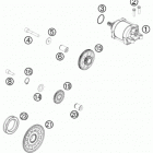 450 XCW ENGINE Электрический стартер
