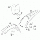 85 SX CHASSIS Обтекатель, крылья