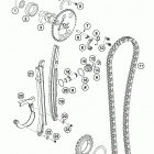 690 ENDURO R ENGINE Газо-распределительный механизм