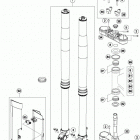 500 XCW CHASSIS Передняя вилка