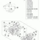 250 XCFW ENGINE Картер двигателя