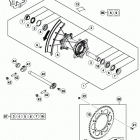 125 SX CHASSIS Заднее колесо
