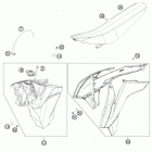 350 XCF CHASSIS Бак,сидение