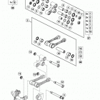 350 SXF CHASSIS Соединение рычагов