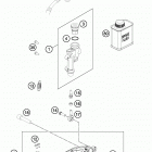 450 SXF FACTORY EDITION CHASSIS Тормозной цилиндр задний