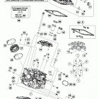 1290 ADV WHITE ENGINE Головка цилиндра задняя