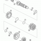 1290 SUPERDUKE R BLACK ENGINE Трансмиссия-ведомый вал