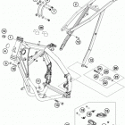 85 SX CHASSIS Frame, sub frame