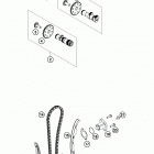 RC 390 WHITE ENGINE Газо-распределительный механизм