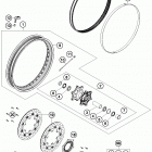 1290 ADV WHITE CHASSIS Переднее колесо