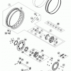 1290 ADV WHITE CHASSIS Заднее колесо