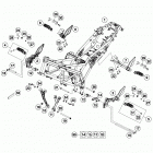 390 DUKE BLACK CHASSIS Рама