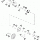 350 EXCF ENGINE Кик стартер