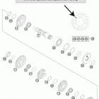 250 SX ENGINE Трансмиссия 2-контрпривод