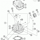 450 SXF FACTORY EDITION ENGINE Головка цилиндра