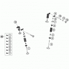 RC 390 WHITE ENGINE Клапана