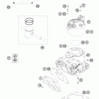 125 SX ENGINE Цилиндр,головка цилиндров