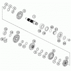 250 SXF FACTORY EDITION ENGINE Трансмиссия 2-контрпривод