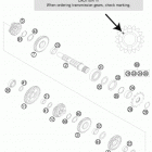 200 XCW ENGINE Трансмиссия 2-контрпривод