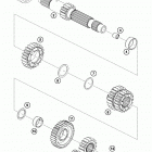 1290 ADV WHITE ENGINE Трансмиссия-ведомый вал