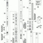 450 XCF CHASSIS Передняя вилка в разборе