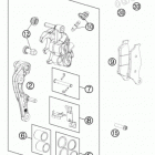 450 XCF CHASSIS Передний тормозной суппорт