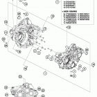 250 SXF FACTORY EDITION ENGINE Картер двигателя