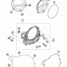 450 XCF ENGINE Кожух сцепления